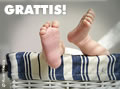 Baby vykort 5 - GRATTIS!