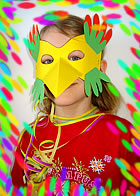 Pyssel fr barn - Barnkalas - Masker - Fgelmask
